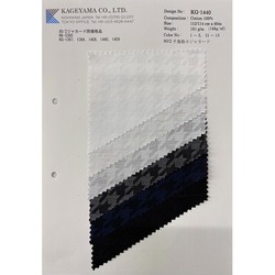 80/2ジャカード　千鳥格子