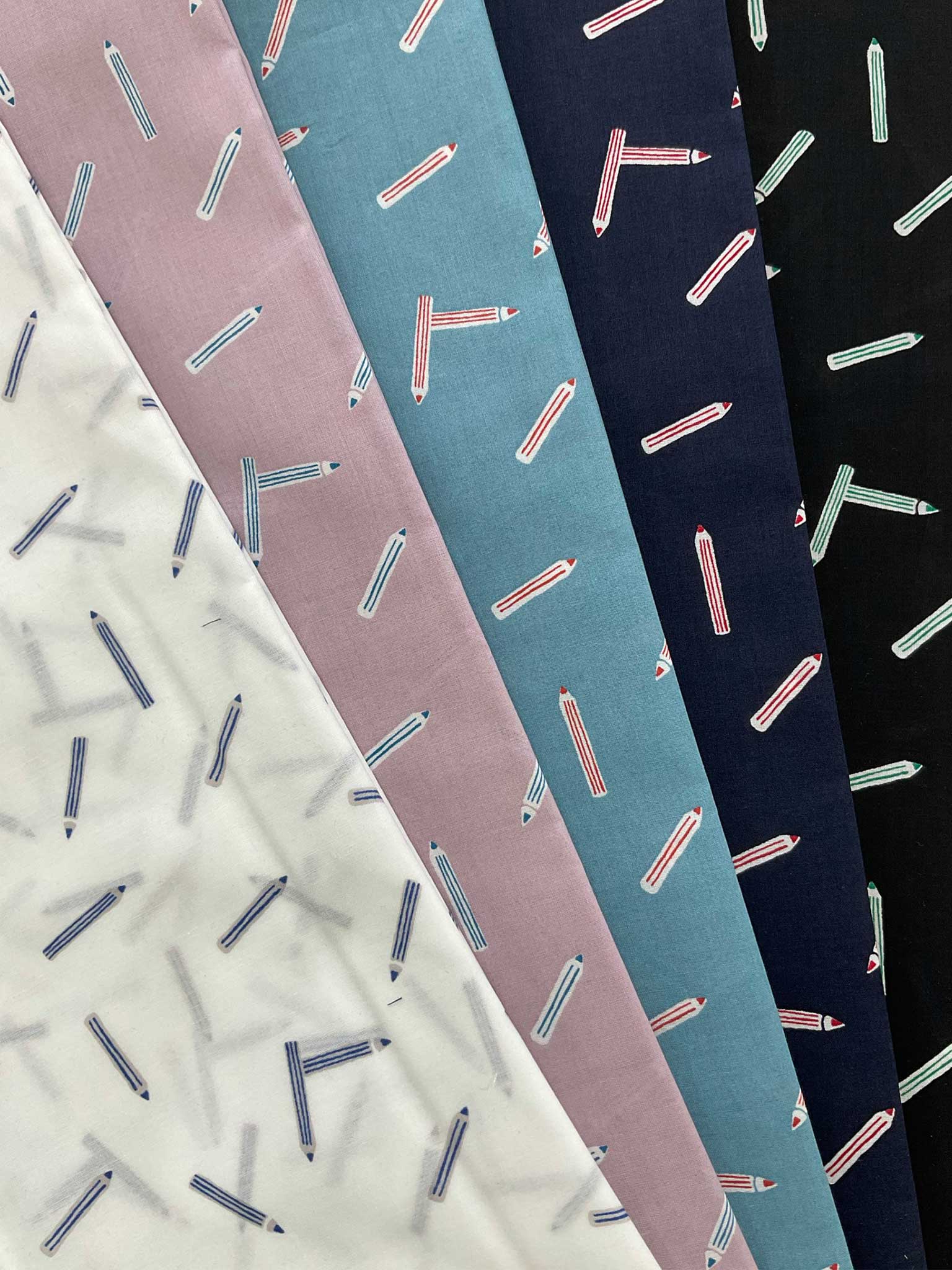 7022 615 5 60ローン 鉛筆柄 モチーフ柄 かわいい 大人 幾何学柄 シンプル シャツ ブラウス ワンピース 北高 テキスタイルネット