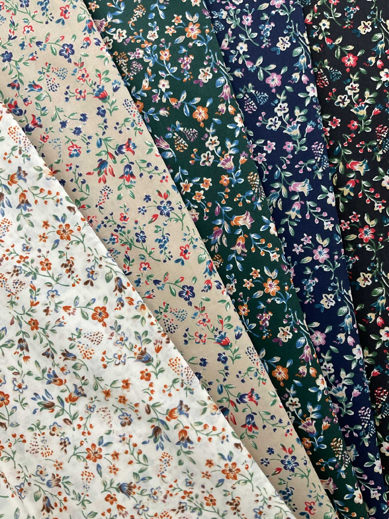 7022 6 1 80 240本 小花 かわいい カジュアル 大人 レトロ ワンピース シャツ ブラウス 北高 テキスタイルネット