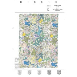 北欧風 花がらプリント 60ローン