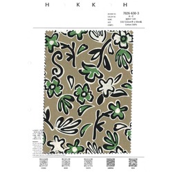 北欧風　レトロフラワー柄　60タイプライター