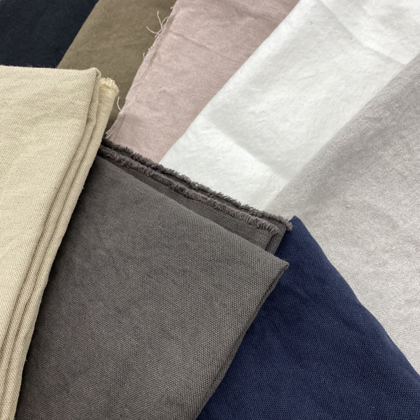 洗いざらしのリネン生地４０番【３００ｃｍ×１３４ｃｍ巾】水通し不用の麻生地グレー 洗いざらしのリネン生地４０番３００ｃｍ×１３４ｃｍ巾水通し不用