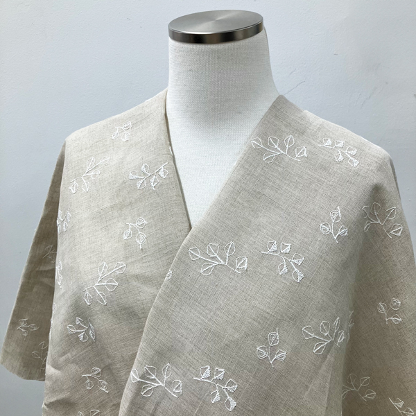 ON437161ON437162 60/1リネン刺繍 4inchダイヤリーフ | 小原屋繊維