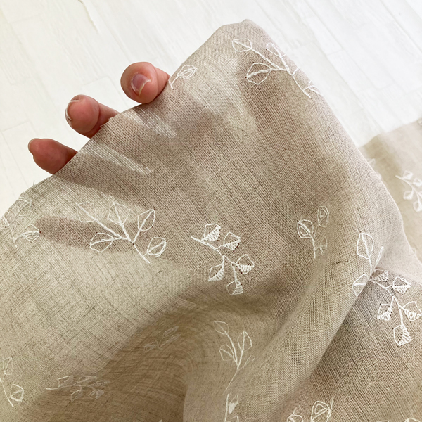 ON437161ON437162 60/1リネン刺繍 4inchダイヤリーフ | 小原屋繊維