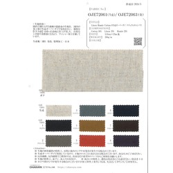 Linen Ramie Cottonの生成オーバーダイ　ナチュラルキャンバス