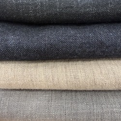 メランジ調リネンウールツイル