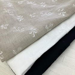60/1リネン刺繍 4inchダイヤリーフ
