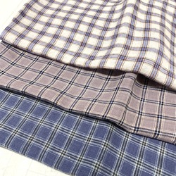 リネン ミニチェック ワッシャー