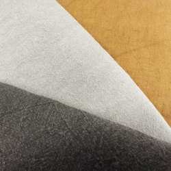 リネン凸コットン凹ラミーの備長炭染めと柿渋染め