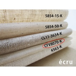 ecru　綿麻ボイル　生成り