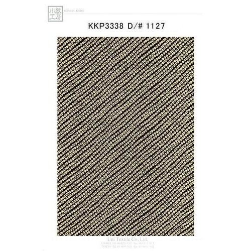 小紋 四季の花模様 鹿の子模様 縮緬 K-4420 KKP3338-1127 二越ちりめん江戸小紋プリント（鹿の子） | 宇仁繊維
