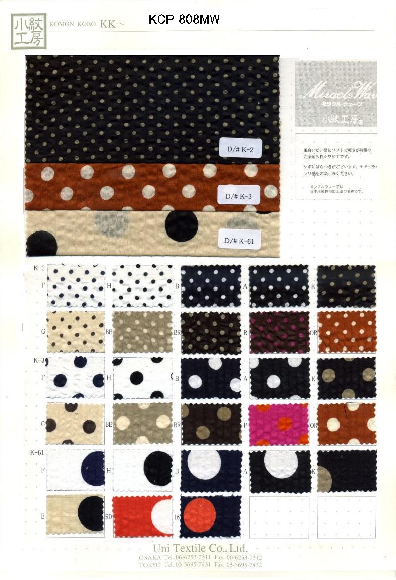 KCP808MW-K-3 綿80ローンミラクルウェーブプリント | 宇仁繊維