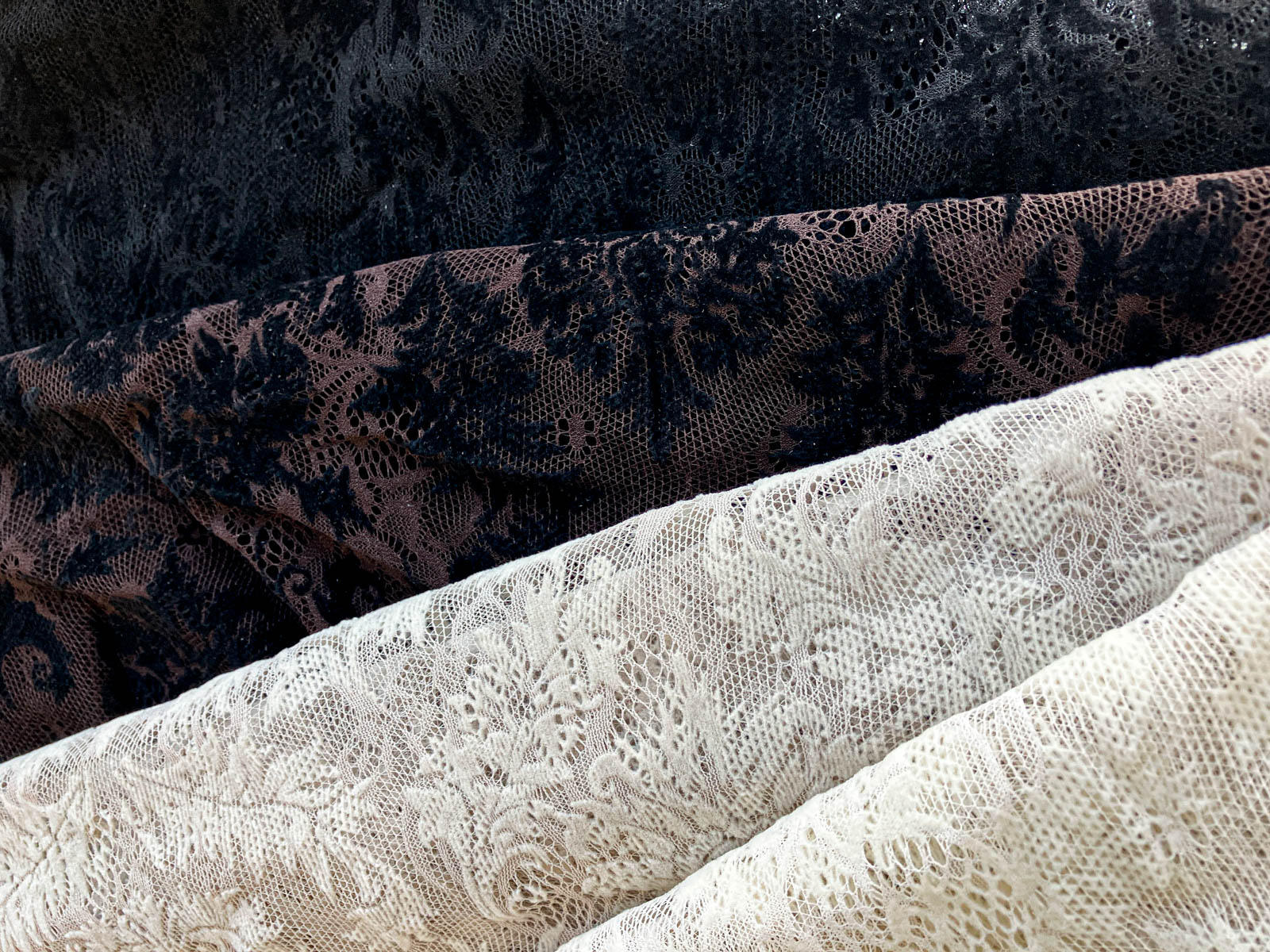 KF5515-1-376 ストレッチレースフロッキー | 宇仁繊維 | テキスタイル