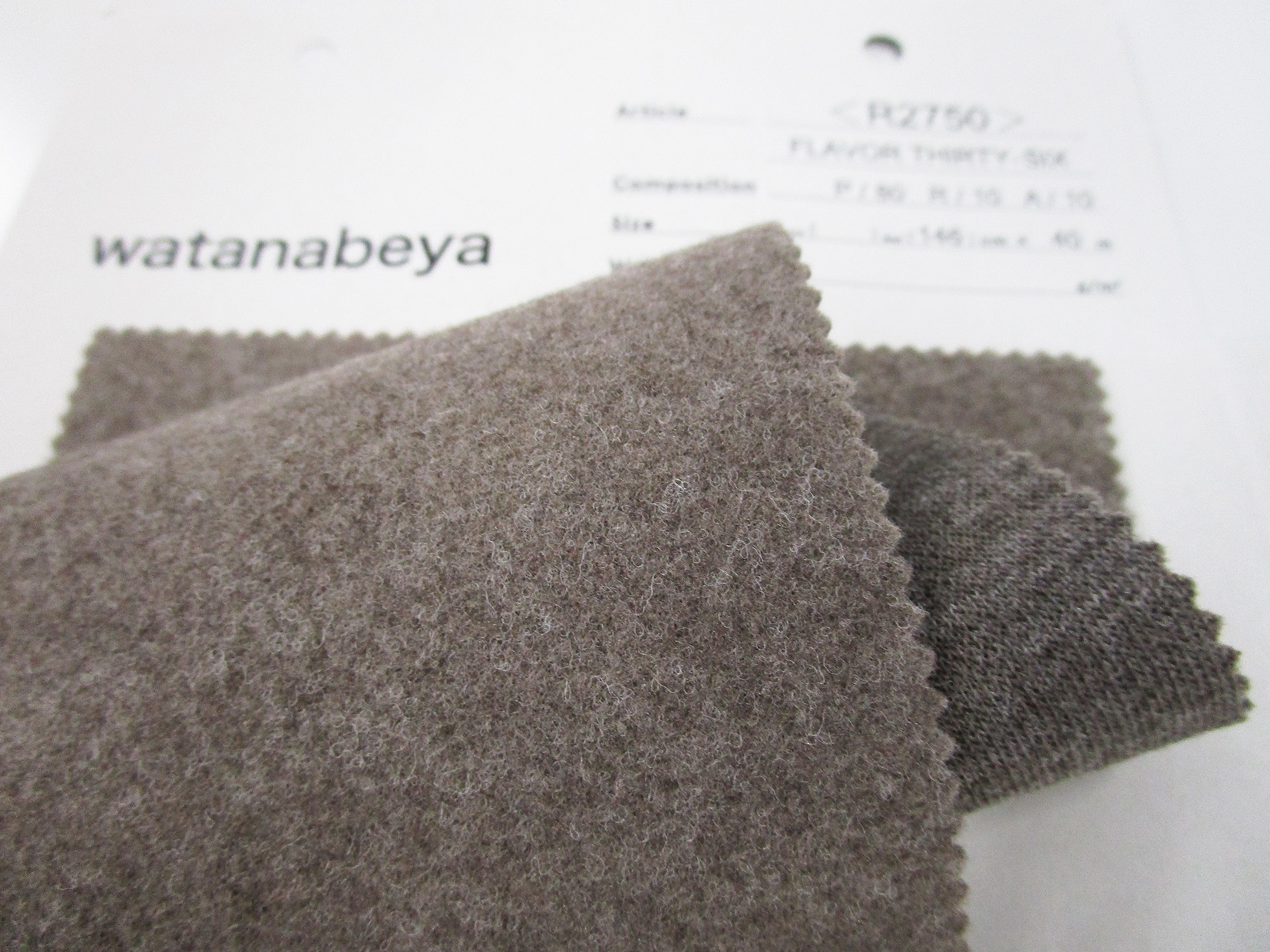 R2750 FLAVOR36 ダブルジャージニードルパンチ | 渡辺矢